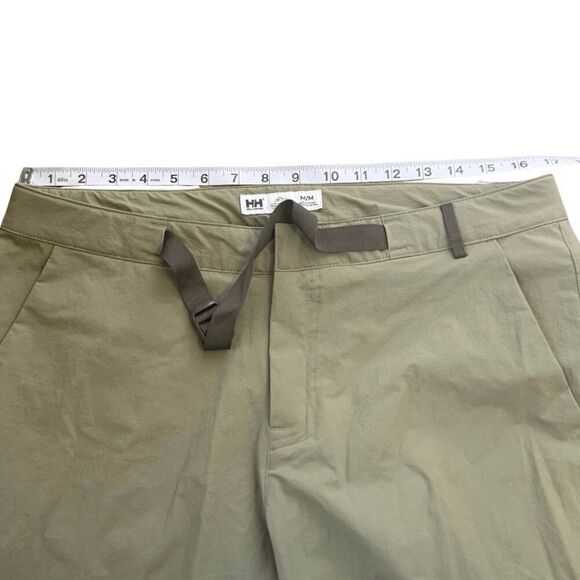 Helly Hansen Men's Campfire UPF 50+ Belted Flat Front Hiking Shorts Green Medium - Picture 7 of 9